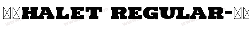 Φ禀halet Regular字体转换